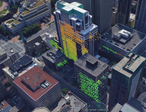 3D representation of buildings settlement